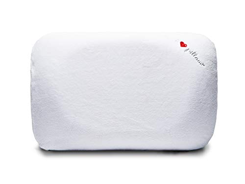 I Love Pillow Contour, Queen, White