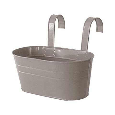 MCDSAJ 1Pcs Oval Fence Garden Balcony Flower Pot, Hanging Bucket Flower Pot, with Drain Holes, This Flowerpot Basket Can Be Decorated Windows, Fences, Balconies, Gardens and Terraces Cover