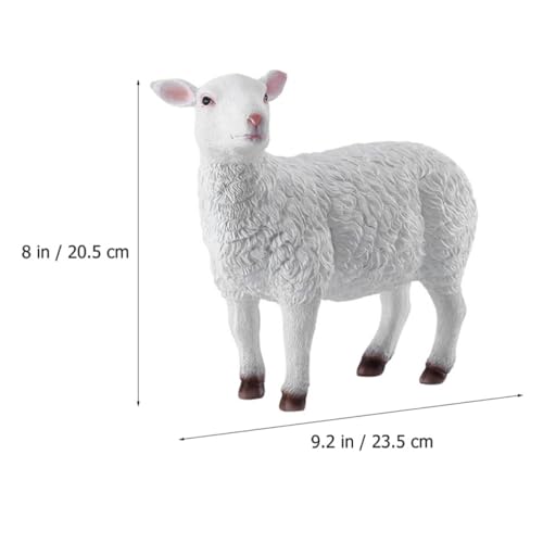Agneau Blanc en Résine : Solution Déco Originale Contre les Espaces Ternes - 3