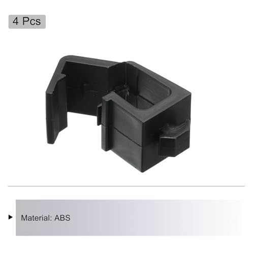 Image of MECCANIXITY 4Pcs Single Slot Flat Cable Clamp 6, 10mm Mount Slot Width Wire Holder ABS for 20 Series European Standard Aluminum Extrusion