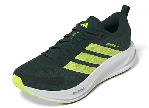 adidas Homme Supernova Ease 2 Running Shoes, Aurora Ivy/Lucid Lemon/Collegiate Green, 42 EU