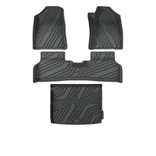 Tapis de voiture RHD pour Hyundai Kona Électrique 2023-2025 en TPE noir