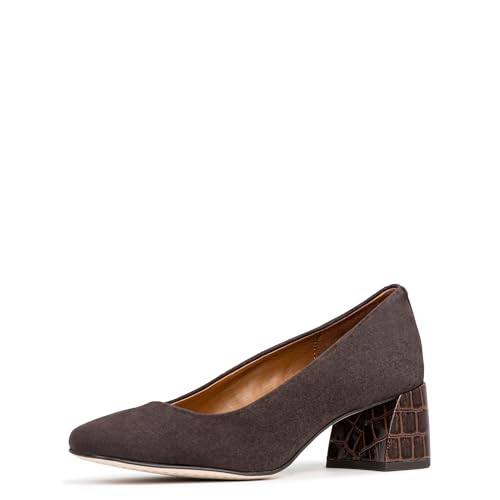 Image of Donald Pliner Women's Aquarius 2 inch Block Heels, Square Closed Toe Chunky Heels for All Day Wear