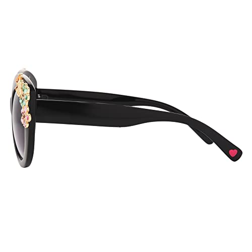 Betsey Johnson Garden Party Round Sunglasses #TOP16