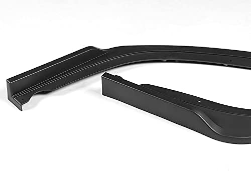PU/507 Unpainted Matte Black CS2-Style Front Bumper Body Kit Splitter Lip 3PCS Compaitble with 2011-2014 Impreza WRX STI