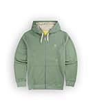 von zipper t shirt Finition bords-côtes. Cordon de serrage contrastés à la capuche. Demi lune imprimée. Doublure intérieure de la capuche contrastée. Sweat entièrement zippé. Poche kangourou. Molleton brossé 300g/m².