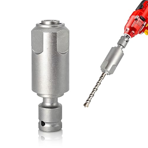 Euablfo Schlagschrauber Adapter 1/2 zoll Schlagschrauber zu SDS Plus Adapter | Bohren Meißeln | Kompatibel mit Akkuschrauber