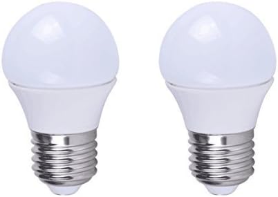 Grimaldi Lighting LED Bulb, Vibration Resistant Garage Door Bulb, 400 Lumens, 5 Watts, 2 Pack, Pure White (5000K), A15 Style Bulb, Not Dimmable, 40W Equivalent