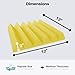 Soundproofing Acoustic Studio Foam - Yellow Color - Wedge Style Panels 12”x12”x2” Tiles - 4 Pack