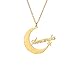 bishihongkuanbaihuod Collar Personalizado Collar De Mujer Nombre Personalizado Collar De Luna Regalo...