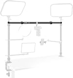bras telescopique prise 【Télescopique en 3 sections】 Le bras articulé pour support de micro de bureau à pince en C s'étend de 85cm à 1,5m, permettant la fixation de bras articulés et de pinces pour appareils photo, supports de téléphone ou éclairages LED sur des bureaux de différentes tailles. Un accessoire indispensable pour les créateurs de contenu et les influenceurs souhaitant réaliser des enregistrements vidéo stables en plongée