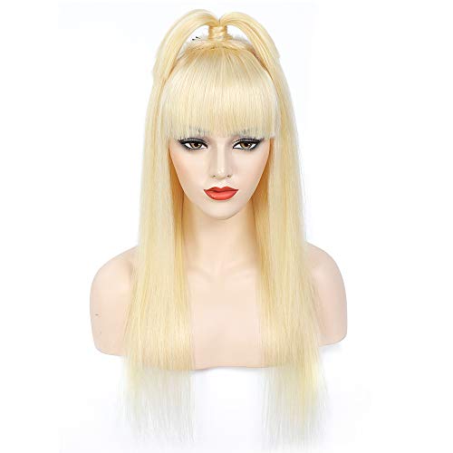 JGMI 613 Wig Human Hair With Bands Blonde Straight Wigs 10A Brazilian Virgin Human Hair 150% Density 18 inch