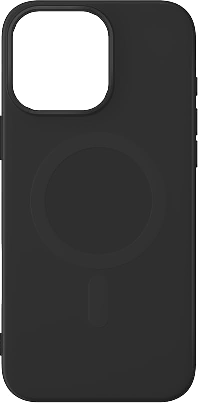 Coque MagSafe iPhone 16 Pro silicone noir protection Bigben - 3