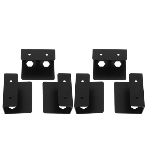 Soporte para Laptop con montaje bajo escritorio y tapetes antideslizantes Eva, 2 juegos, con soportes de hierro resistente para ahorro de espacio, evita deslizamientos y utiliza espacio no usado para oficina y estudio miniatura 1