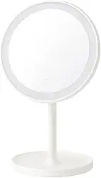 Espelho de Maquiagem Portátil com LED – Recarregável USB – Ideal para Penteadeira, Barbear e Viagem