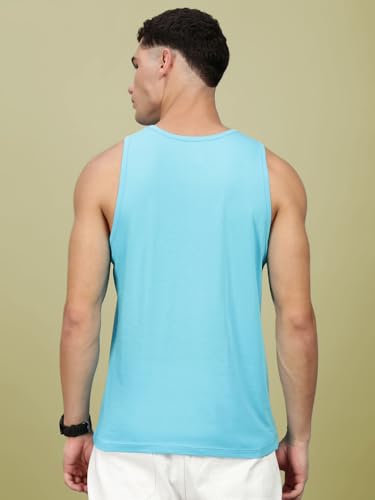 Image of Lux Nitro Men's Sleeveless Gym Tank Top Combed Cotton | Scoop Neck Athletic Vest | Ultra-Soft, Tag-Free, Urban Fitness Wear
