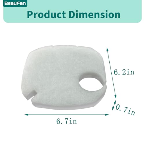 Image of 16 Pcs Fit Pondforse and AMOSIJOY 172 /225 /265GPH /264GPH Aquarium External Filter and Coospider-repta Aquarium Filter, 6 White Floss, 2 Coarse Filter Pads, 2 Coconut Shell Carbon, 2 Ceramic Rings&4 Bag