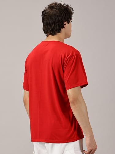 Image of RodZen Oversized Baggy Fit Half Sleeves Round Neck Solid Cotton Blend Combo T-Shirt for Men (Pack of 3)
