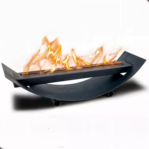 Lareira de Mesa de Centro com Chama de Etanol, Preta