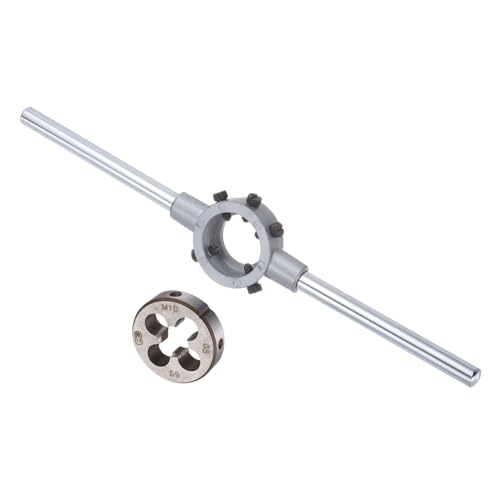 CoCud Set Manico per Fresa, Fresa Filettatrice M10x0.5 & Adatta a Tubi da 30mm OD/Kit Attrezzo Chiave per Fresa M10-M11 - (Applicazioni: per Riparazione Filettature), 1 Set