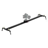 Fotodiox Pro SlideCam 1000-39' Video Slider Stabilizer, DSLR Camera Track Slider, Linear Stabilization Rail System with Ball-Bearing Slide Mechanism, Adjustable Legs and Carrying Case