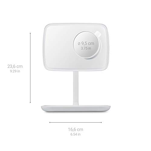 medisana CM 848 cosmetische spiegel, make-up spiegel met LED-verlichting, dimbaar, 5 en 10x zoom, 360° draaifunctie… - Image 3