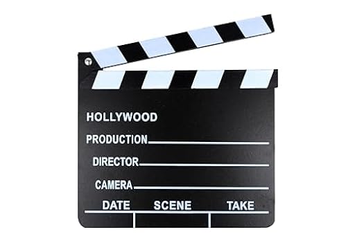 Henbrandt Tabla de aplausos de película de 18 x 20 cm, decoración de fiesta de Hollywood para niños, adultos, niños y niñas, accesorio de disfraces, tema de cine | Ya disponible en tu tienda friki favorita! En mundofriki.es!