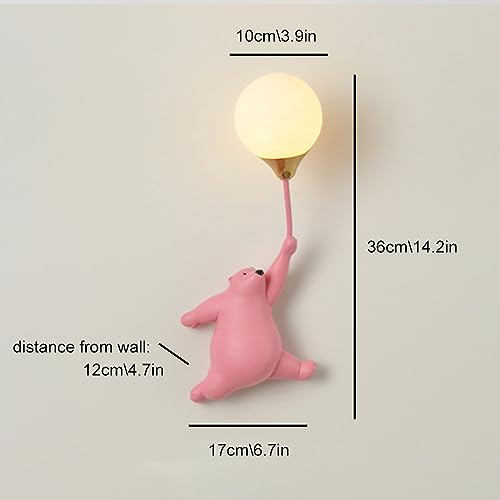 Applique murale dessin animé ours ballon veilleuse 3D G9 chambre