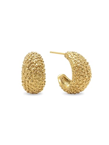 Boucles d'oreilles Aro Antique plaqué or 18k Singularu éclat vintage