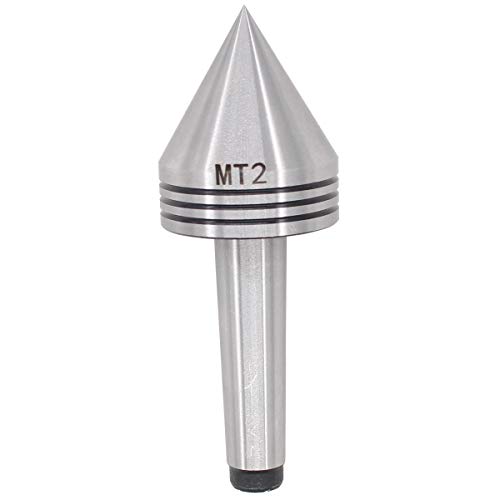 Applianpar Woodworking Tapered Turn Center 60 Degree Point Mt2 Taper Heavy Duty Live Tailstock Center #TOP4