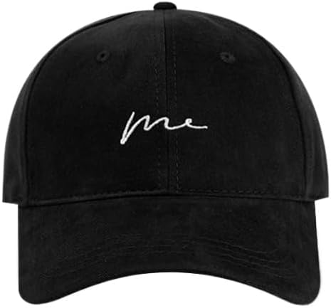 Men's Simple Embroidered Baseball Cap Women's Spring and Autumn Versatile Wide-Brimmed Peaked Cap