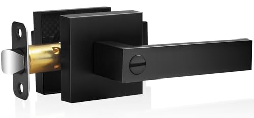 Sopoby SOP-1155US Matte Black Door Handles Privacy Door Levers cover