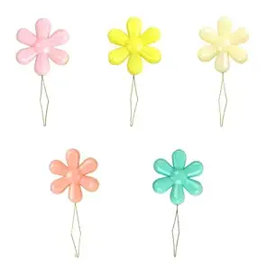 Gemsy Handy Flower Needle Threader Tool Pack of 5 | Automatic Thread Inserter Tool for Hand and Machine Sewing | Threader Pen, Needle Thread Inserter, Hoop, Leaf Simple | Embroidery Kit Set