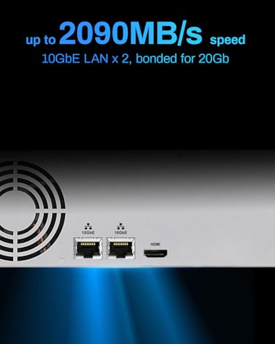 Image of TERRAMASTER U8-500 Plus NAS Storage - 8Bay Core i7 1255U 10-Cores 12-Threads CPU, 16GB DDR5 RAM, Dual 10GbE Ports, 2U Rack Mount Network Attached Storage Peak Performance for Business (Diskless)