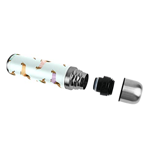 Dachshund Dogs Pattern Art Botella de agua de acero inoxidable con aislamiento al vacío Termo de 500 ml de viaje Sport… - Imagen 5