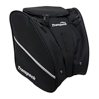 TRANSPACK Edge Junior+ Water-Resistant 38L Ski/Snowboard Boot Helmet Goggles & Gear Backpack Bag, Black
