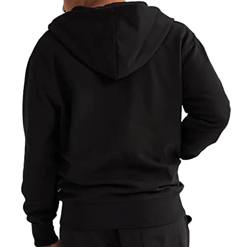 Men & Women Italia Black Fleece Soft Hoodie Zip Up2