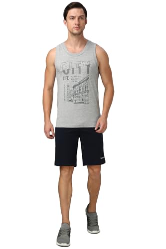 Image of Van Heusen Men's Cotton Regular Fit Sport Graphic Print Vest - Super Soft, Sleeveless,