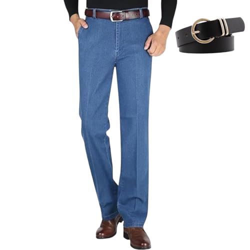 Jett Jeans for Older Men, JettJeans3 - Men's Classic Straight Fit Stretch Jeans, Jet Mens High Waist Jeans