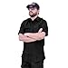 First Class Tactical Short Sleeve Uniform Shirt – 4 Pocket, Breathable, Underarm & Yoke Mesh Vent, Lightweight Workwear (US, Alpha, X-Large, Regular, Regular, Black)