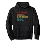 Photo Gallery awesome since october 1993 birthday idea men women vintage felpa con cappuccio Photo Gallery awesome since october 1993 birthday idea men women vintage felpa con cappuccio