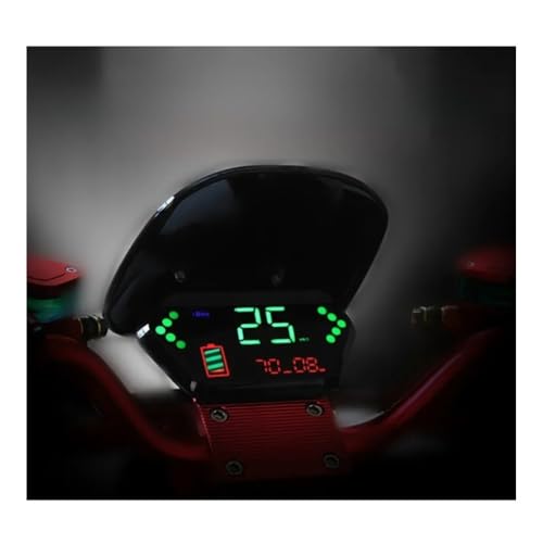 ゲージ オドメーター タコメーター 最新のオートバイスピードメーター燃料計タコメーターユニバーサルデジタルオートバイスピードメーターデジタル走行距離計速度計
