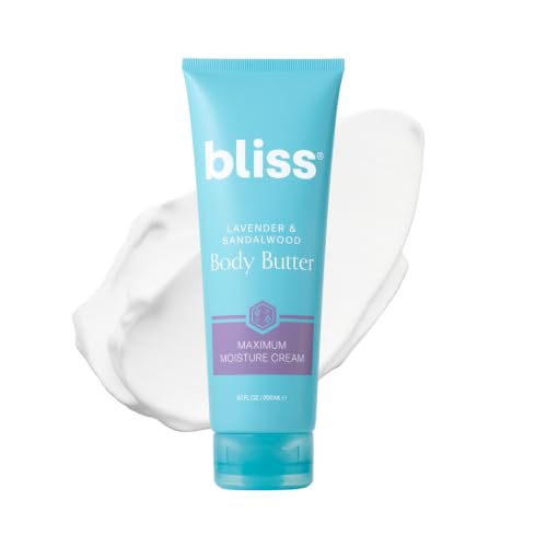 Image of Bliss Lavender and Sandalwood Body Butter Moisturizer - 6.7 Oz - Non-Greasy