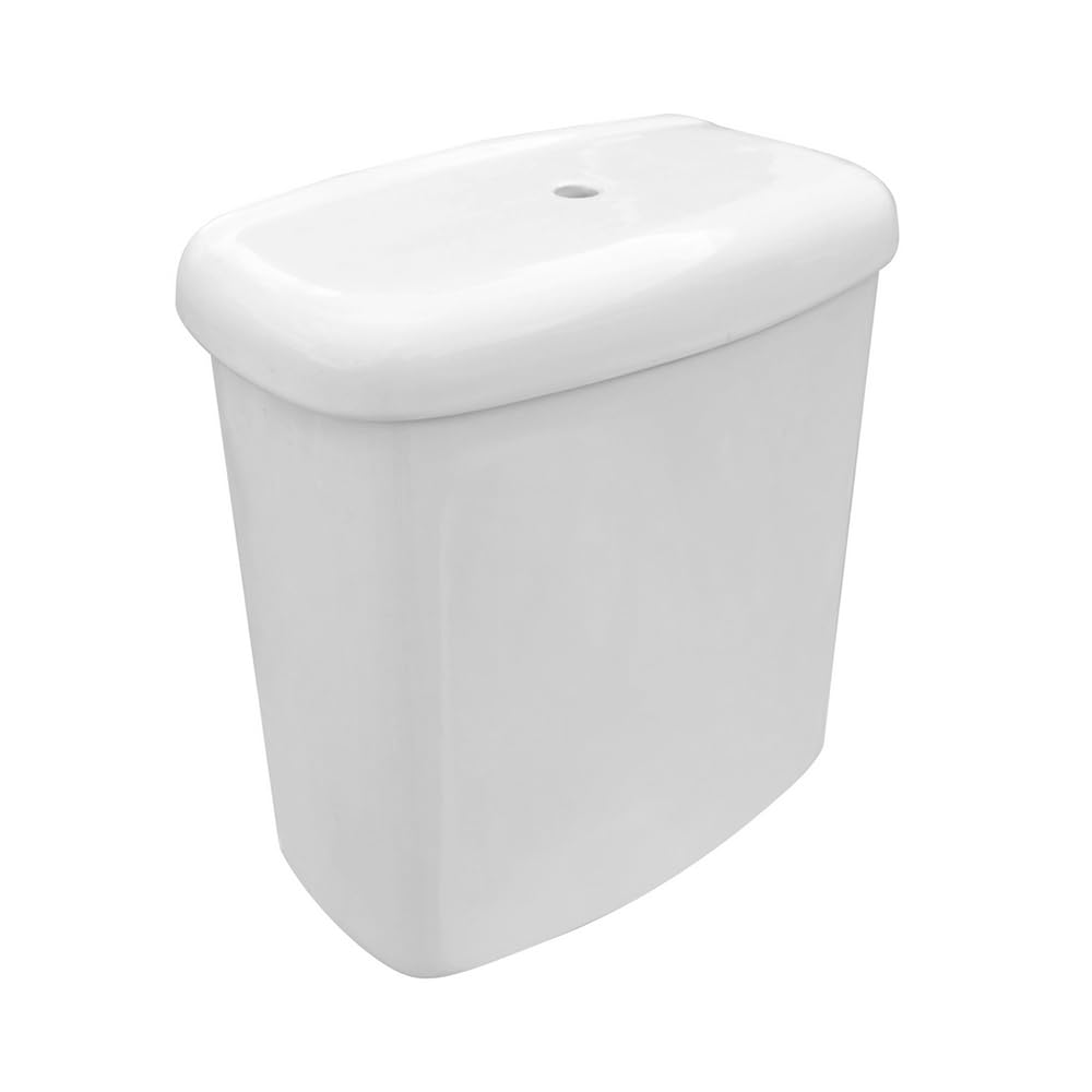 Vaso monoblocco tradizionale con cassetta in ceramica e scarico a terra, copriwc originale in termoindurente, GINEVRA