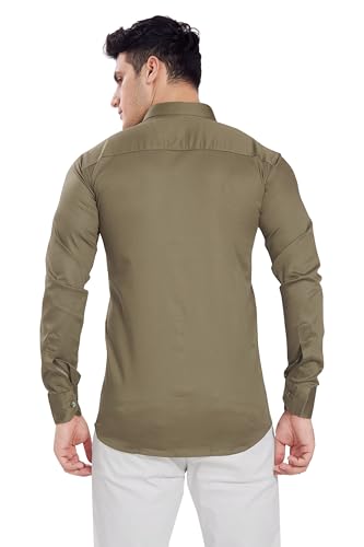 Image of DIVISIVE Men's Solid Slim Fit Shirt