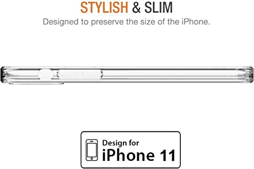 Image of NISHTECH for iPhone 11 Premium Hybrid Transparent Soft Slim Dust Proof Back Case Cover with Camera Protection