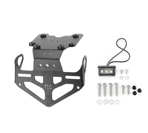 Support plaque d'immatriculation Tenere T7 robuste en aluminium CNC arrière
