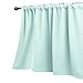 KOUFALL Aqua Valances for Bedroom Set of 1 Pack Rod Pocket Light Blocking Thermal Blackout Room Darkening Valances for Nursery Kids Girls Room Living Room Kitchen 52 x 18 Inch Length Egg Blue Pool