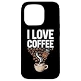 I Love Coffee Beans Grinder マグカップ 熱狂的 スマホケース iPhone 15 Pro 用