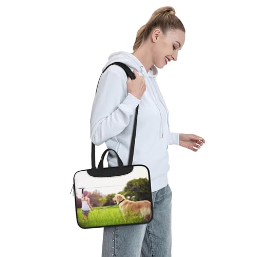 Custom Laptop Bag, Personalized Add Your Photo Text, Customized Business Shockproof Protective Cover for Ultrabook Notebook 7
